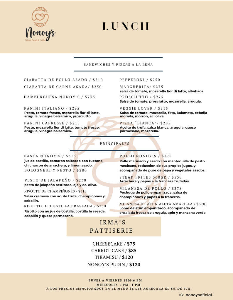 Menu Nonoy´s Artisan Bread & Coffee-1