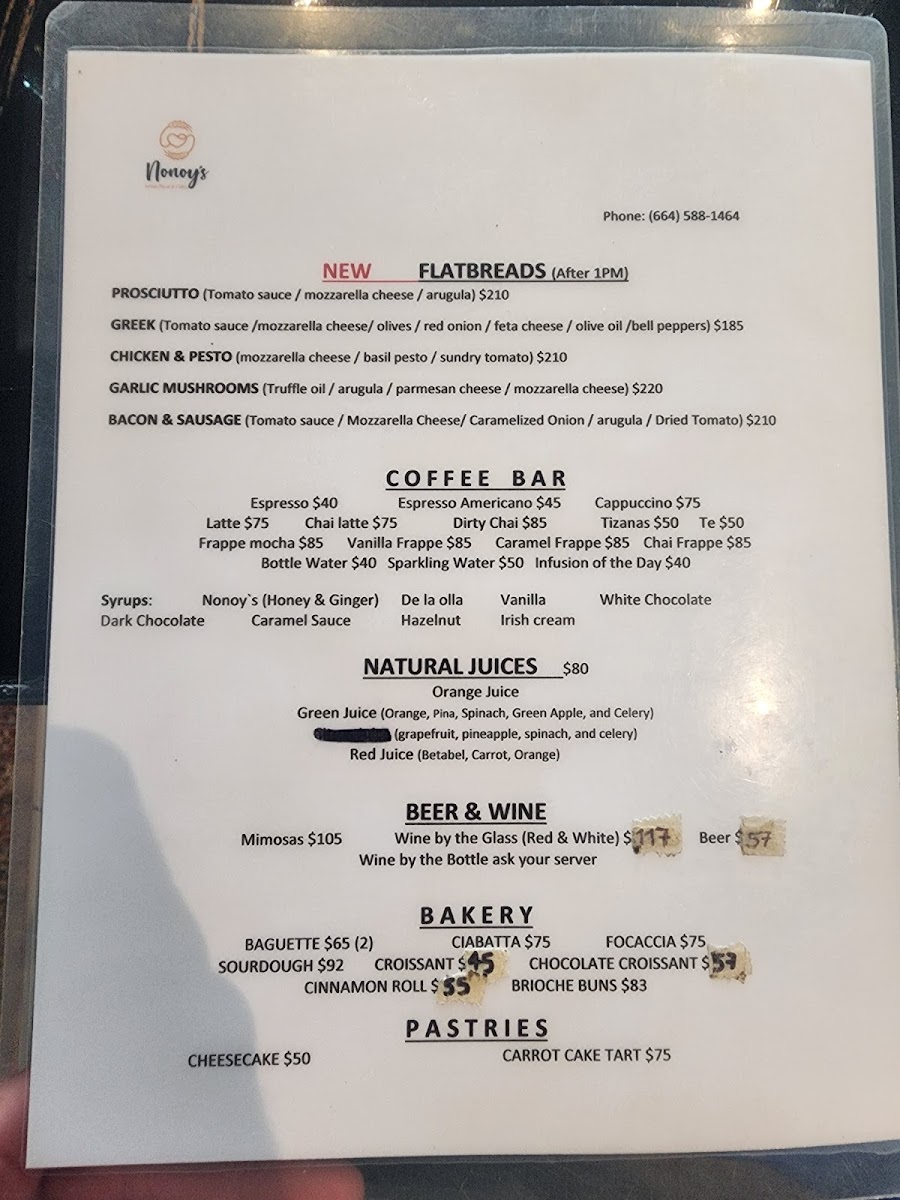 Menu Nonoy´s Artisan Bread & Coffee-10