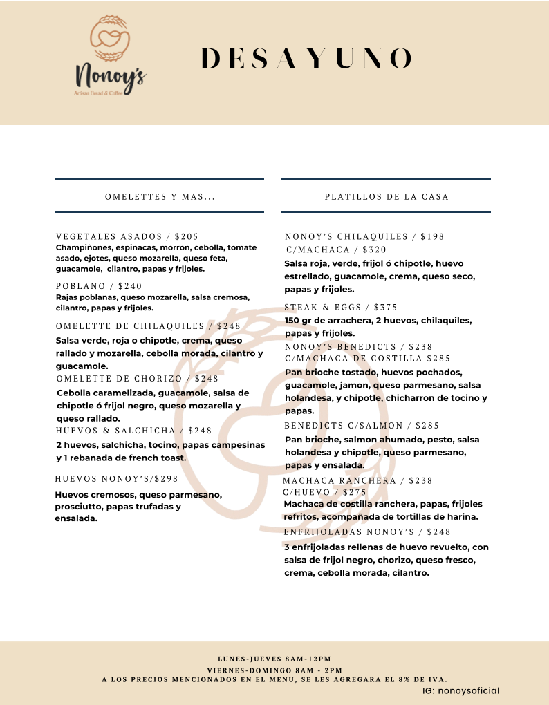 Menu Nonoy´s Artisan Bread & Coffee-3