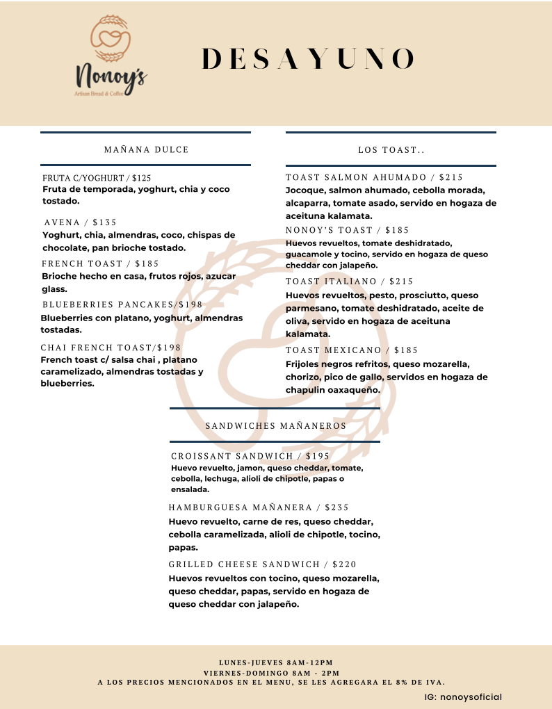 Menu Nonoy´s Artisan Bread & Coffee-4