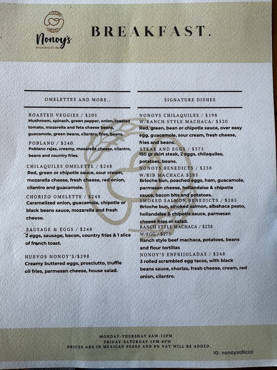 Menu Nonoy´s Artisan Bread & Coffee-8